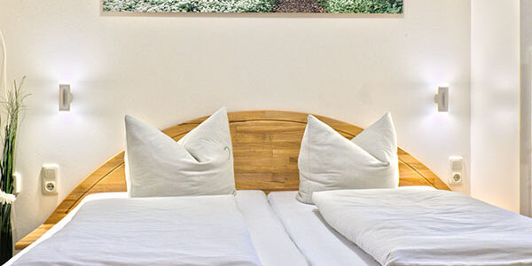 Schlafzimmer im Apartment