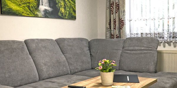 Wohnzimmer in der Ferienwohnung