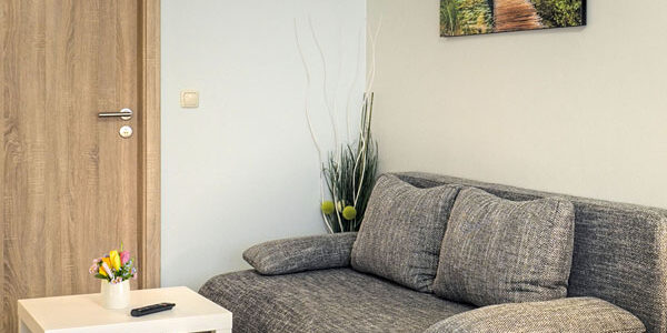 Sitzgruppe im Doppelzimmer/Apartment